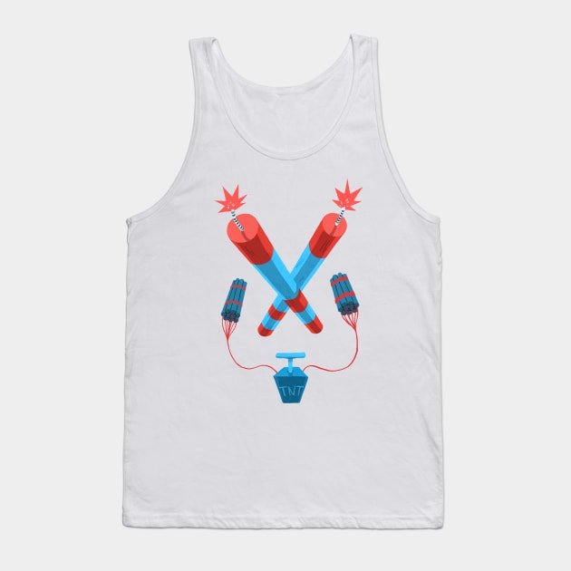 Explode! Tank Top by washburnillustration